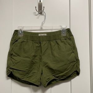 Army green shorts
